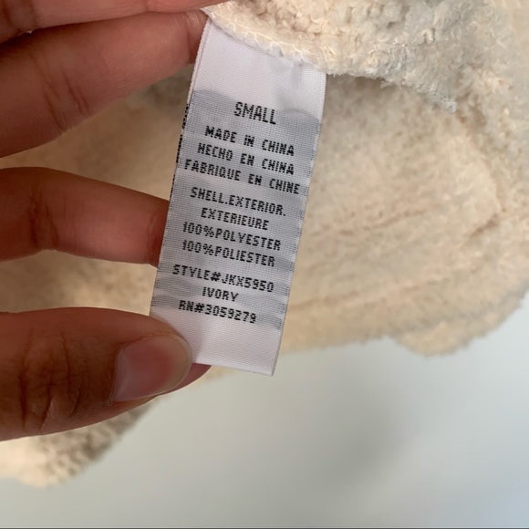 THREAD AND SUPPLY Ivory Drayton Cozy Fleece 1/4 Zip Pullover - Picture 9 of 10